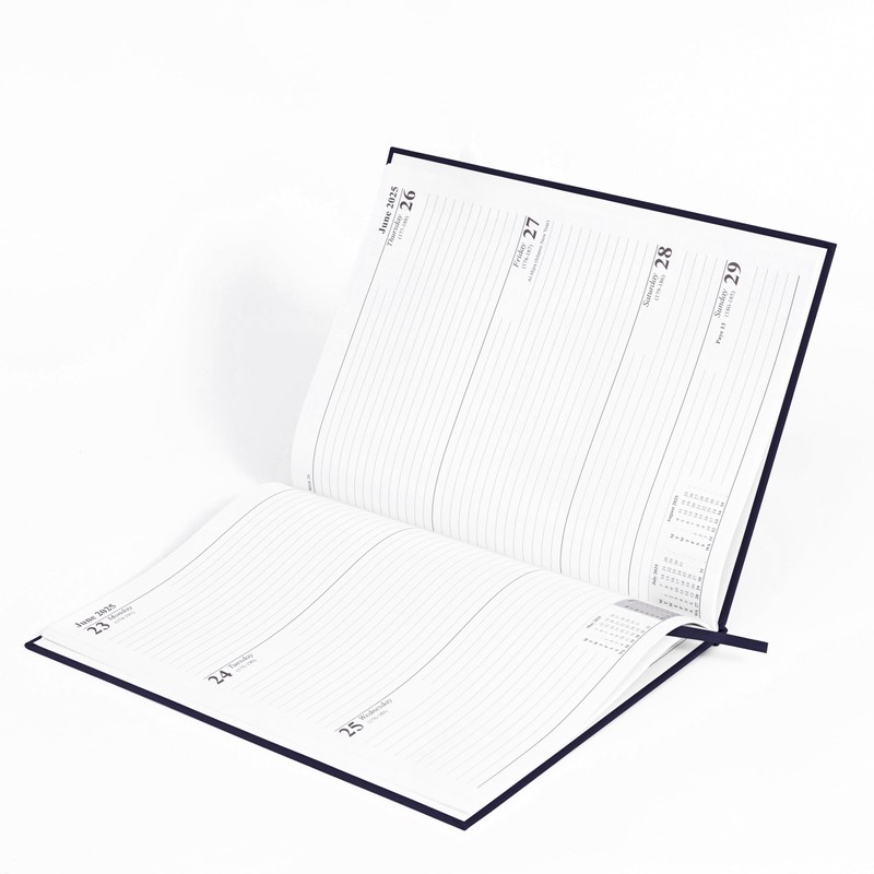 evelay 2025 Diary A4 Week to View Hardback Planner Organiser