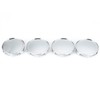 C-FUNN 4pcs 75mm/69mm Silver Car Wheel Hub Cap Cover For