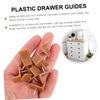 LIFKOME 40Pcs Shape Plastic Drawer Stoppers Durable Drawer Glides for