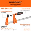 JORGENSEN 2-pack Steel Bar Clamps Set, 12-inch Medium Duty, 600