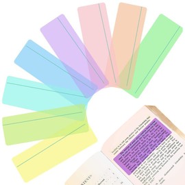 8 Dyslexia, Coloured Reading Overlays and Protective Case - Enhance Reading Comfort and Speed with Tinted Guided Strips - Ideal for Dyslexia, ADHD, Irlen Syndrome, and Visual Stress