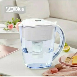 WELL BLUE BEST WATER PITCHER WITH FILTER 3.5 LITER. ALKALINE PURE WATER. LONG LASTING.