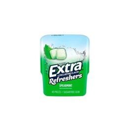 Extra Refreshers Spearmint Chewing Gum 40 Pieces 6 Bottles Free Shipping