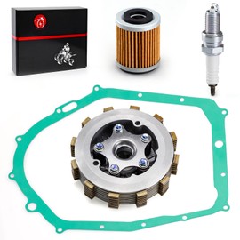 1UY-16351-00-00 Heavy Duty Clutch Assembly kit w/Gasket for Yamaha Warrior 350 Raptor 350 Big Bear 350 Kodiak 400 MOTO-4 YFM350 1987-2013