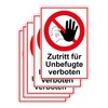 Strobo Zutritt für Unbefugte verboten Sign, 20 x 30 cm,
