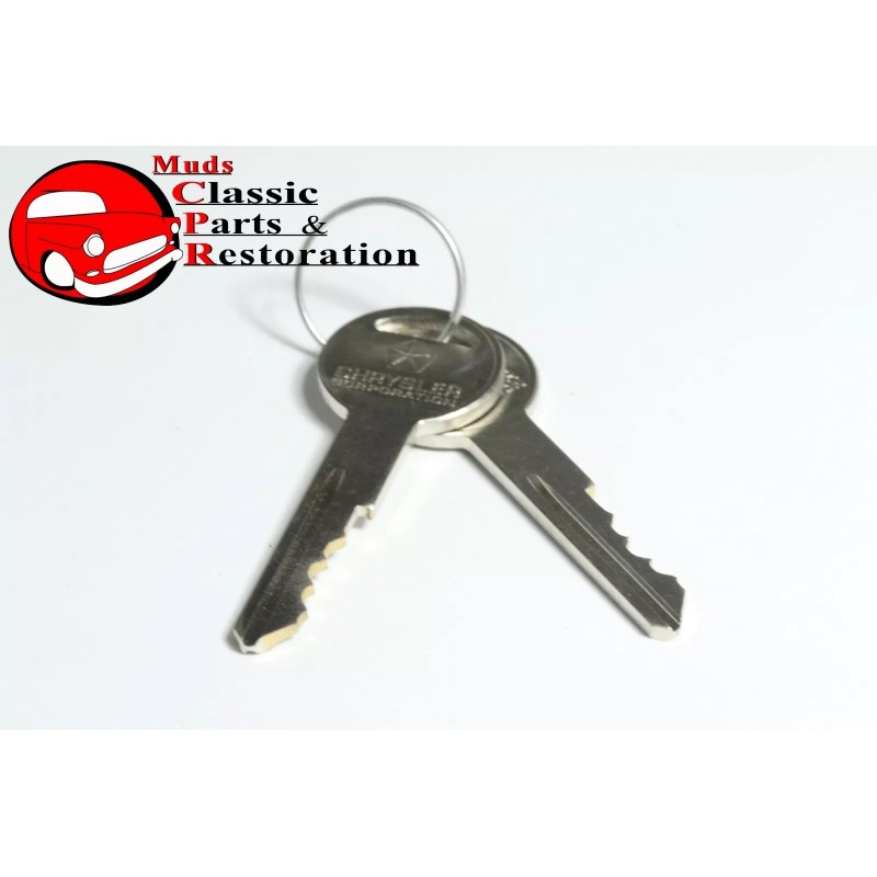 Muds 66-72 Chrysler Dodge Plymouth Trunk Lock w/Original Logo Keys