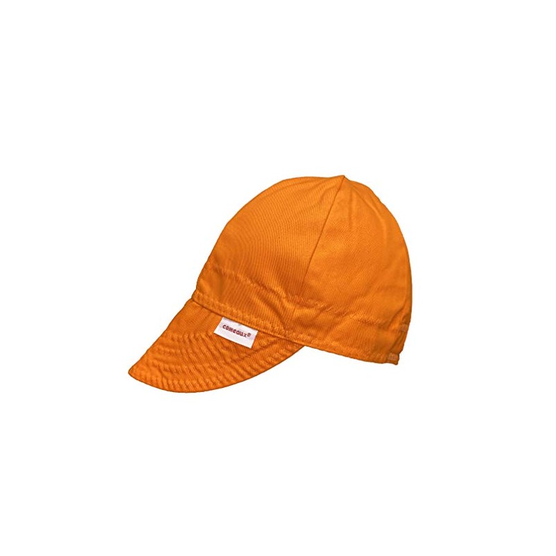 Comeaux Caps Reversible Welding Cap Solid Orange Size 6 7/8
