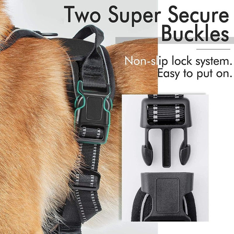BDSHUNBF Dog Harness Large Dog No Pull Pet Harness with