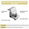 Anbte 10PCS Solar Panel End Clamp 30-45mm Adjustable, Z Brackets
