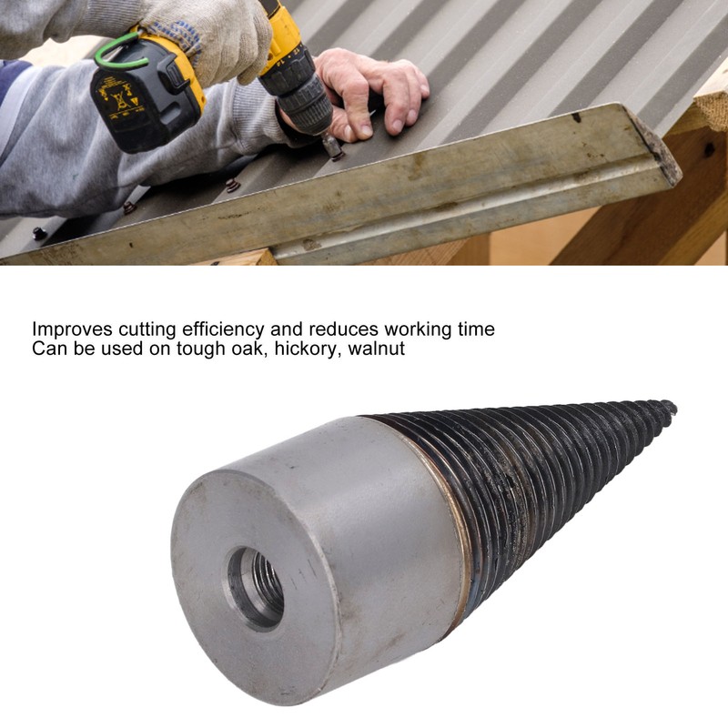Wood Splitter Drill Carbon Steel High Hardness Removable Wear Resistant