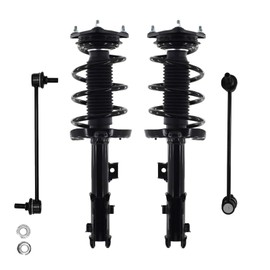 PM Auto Set of 4 Front Sway Bar Link-Quick Complete Strut-Coil Spring Assembly For 2014-2019 KIA Soul L4