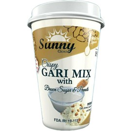 Sunny Gold Gari Mix with peanut in a Cup 150g Cassava Grits - Free Spoon