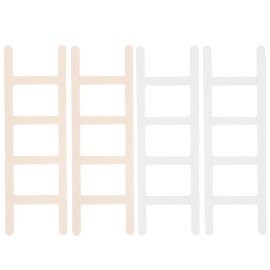 OATIPHO Miniature Ladder, 4pcs Mini Wooden Step Ladder Christmas Tree Ornament Doll House Furniture Models Ladder Fairy Ladder Garden Ornament Ladder