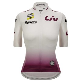 Santini Tdf Femme Avec Zwift Best Young Rider Jersey - Women's Bianco, L
