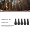 5Pcs Archery Tips, Soft Rubber Arrowheads 6mm Blunt Point Broad