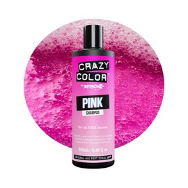 Crazy Color Vegan Pink Shampoo for Pink Hair | Maintain, Refresh and Color Protect Pink Hair. Sulphate Free, 250ml