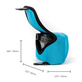MegaGear MG736 Panasonic Lumix DMC-GF10, GF9, GF8, GF7, GF6, GF5, GX950, GX900, GX850, GX800, GX85, GX80, (12-32mm) Ultra Light Neoprene Camera Case - Blue