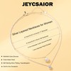 JEYCSAIOR 2PCS Pearl and Snake Twist Rope Layered Necklaces for