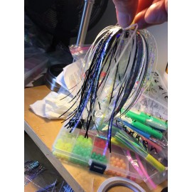 High Percentage Magnum Big Eyes Salmon Trolling Flies Pack Of 2- 6” Rigged