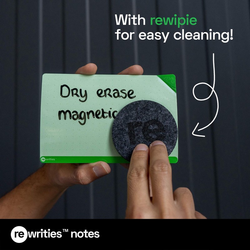 Rewrities Notes - 24 Dry Erase Magnetic Cards for Tasks,