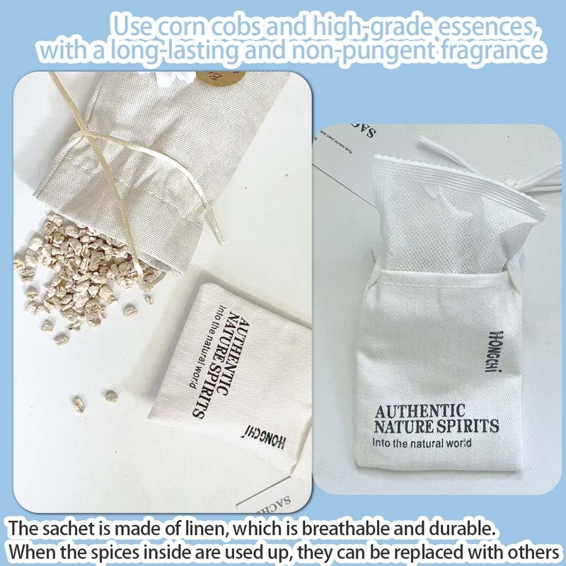 6-Pack Fresh Scented Sachet Packet, Air Freshener Bags for Drawers,