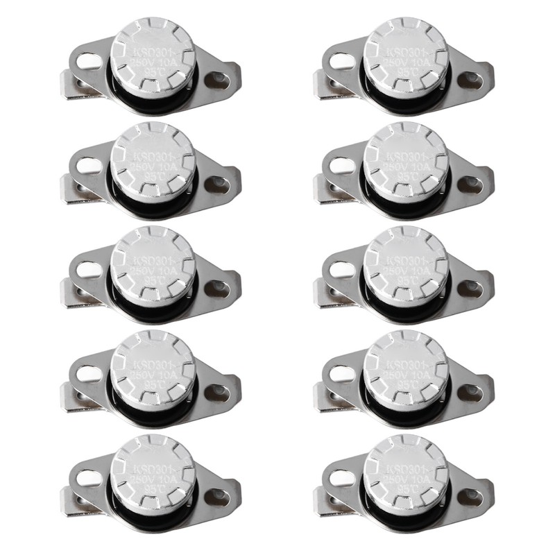 10Pcs Thermal Control Switch Quick Response High Accuracy Control 95℃