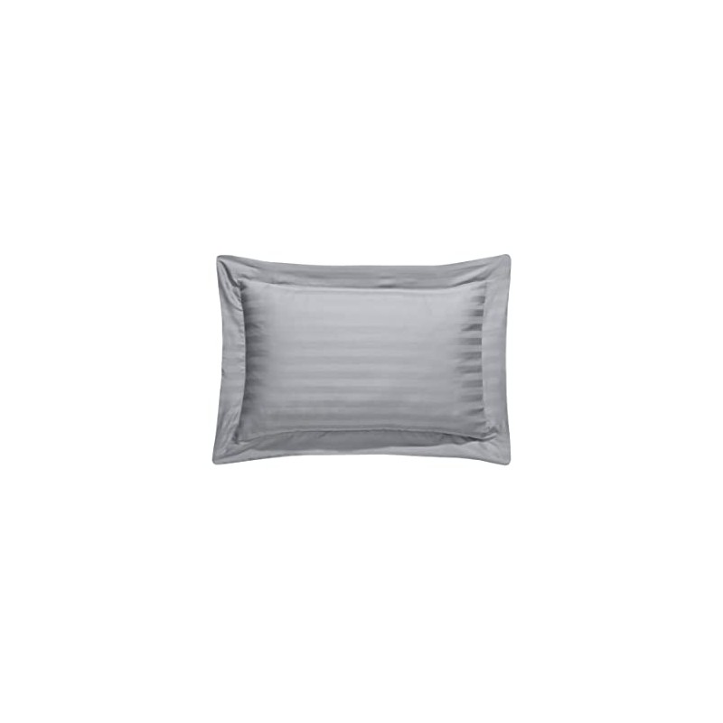 Sleepdown Hotel Quality Oxford Pillowcases 100% Cotton Satin Stripe 2