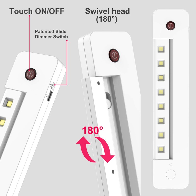 BIGLIGHT Under Counter Light Battery Operated, Dimmable Closet Light with