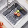 2 Pack 13.7"x 11.7" Bestjing Silicone Kitchen Sink Protector Mat