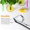 Lemon squeezer stainless steel,Handheld citrus Squeezer with Built-in Strainer,Max lime