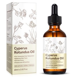 Cyprus Rotundus Oil for Hair Removal - Reducing Body Hair Growth | 100% Pure Cyperus Rotundus Essential Oil for Smooth Skin & Hair Removal, 60ml