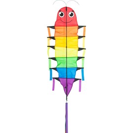 HQ Kites Crazy Flapping Kite - Willie Worm - Rainbow Color Single - Line Motion Kite - Active Outdoor Fun for Ages 5 Years and Up