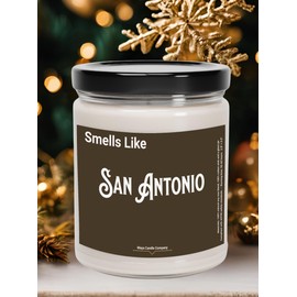 Scented Soy Candle, 9oz 8 Unique Scents Inspired by San Antonio | Hand-Poured, Long-Lasting | All Natural Soy Wax