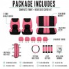 FH GROUP FB030PINK-COMBO Seat Cover Combo Set with Steering Wheel