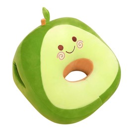 Tikwisdom Green Avocado 35 cm, Soft Avocado Pillow for Lunch Nap Office Stool Cushion Plush Toy Pillow Doll Heat Hand Pillow Ergonomic Memory Sleeping Pillow