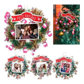 Jands Mini Coronas Navideñas Para Decoracion 4pz