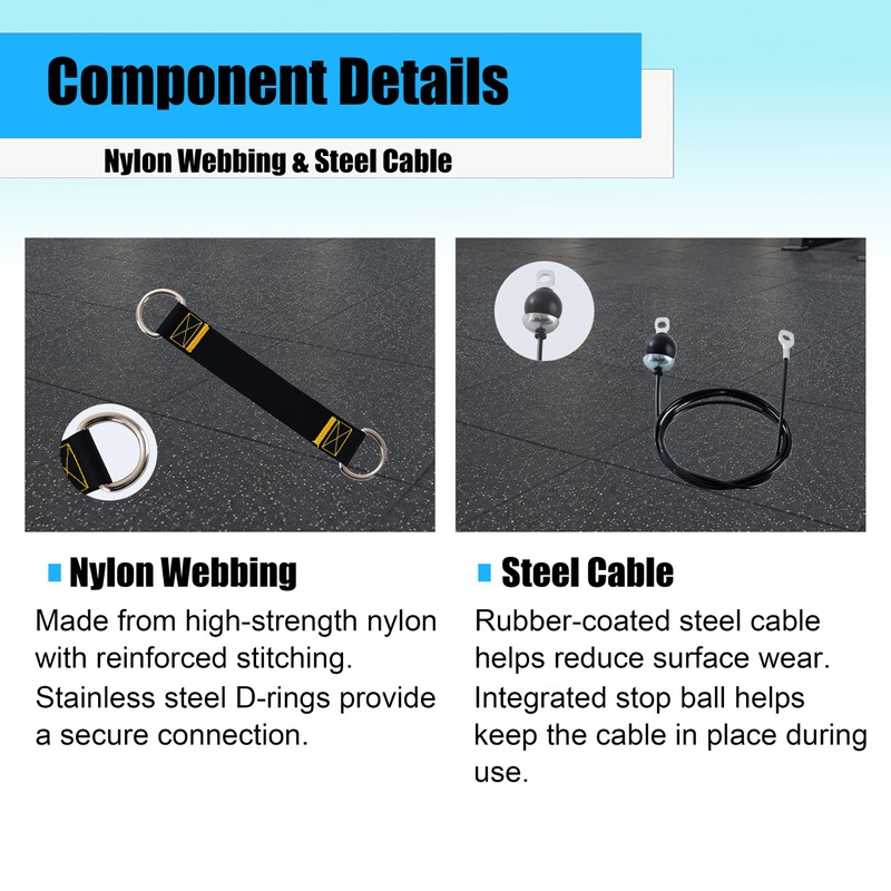 acenfc 360° Rotating Cable Pulley System, Home Gym LAT Pulldown