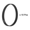 sourcing map 10pcs 2GT Timing Belt Closed Loop Rubber Belts