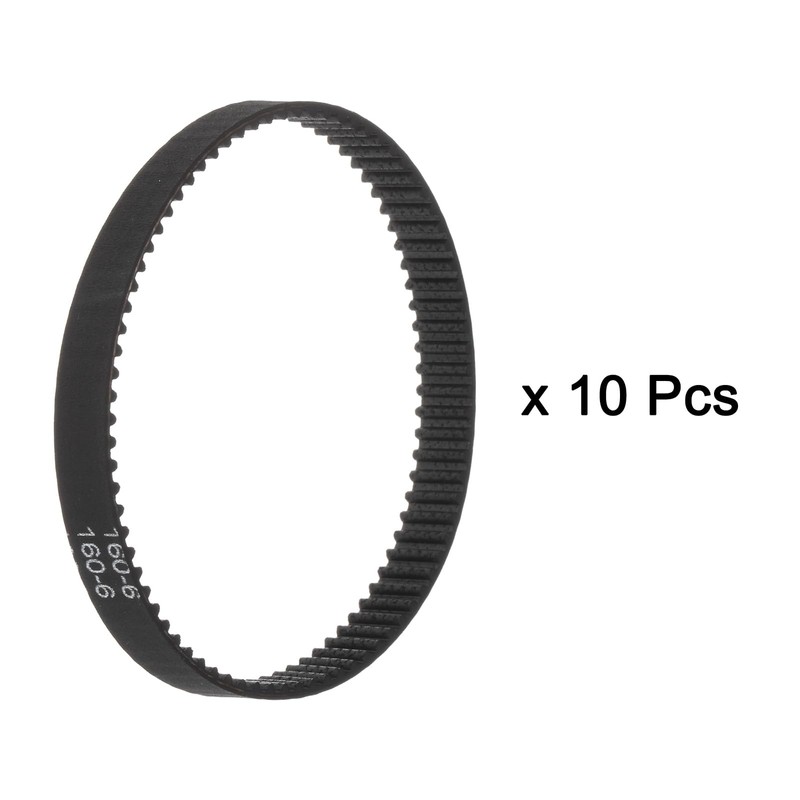 sourcing map 10pcs 2GT Timing Belt Closed Loop Rubber Belts