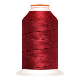 Gütermann Outdoor Sewing Thread, 400 m, UV-Resistant, Colourfast, Weather-Resistant, Sewing Projects, Sewing Accessories, Dark Red, Col. 3380
