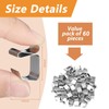 MOROBOR 60Pcs Gutter Hooks, Galvanized Clips for Hanging Outdoor Lights,