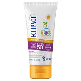 Eclipsol Ultra Loción Kids Protector Solar Facial y Corporal FPS50+, Hipoalergénico, Textura Ligera, Para Piel Sensible Infantil, Resistente al Agua, 