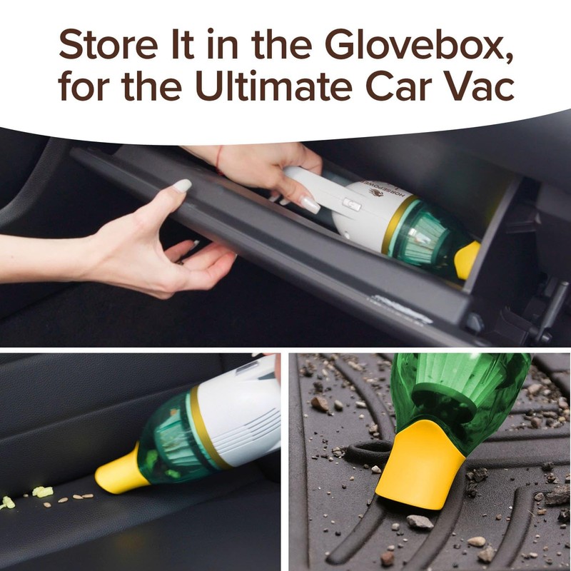 Duck Compact Cordless Vacuum by Horsepower, Gold Edition, Ultra-Powerful Upgraded