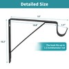 Closet Rod Bracket, Heavy Duty Closet Brackets with Rod Holder,