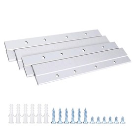 French Cleat Picture Hanger 6 Inches Aluminum Z Hanger Supports 30lbs - Interlocking Wall Mounting Bracket Hardware Kit for Hanging Mirrors