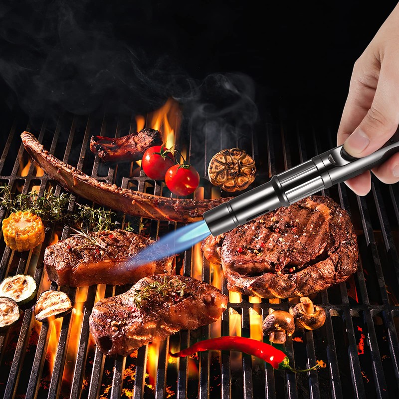 Butane Torch Lighter Long Butane Lighter Refillable Kitchen Torch Lighter
