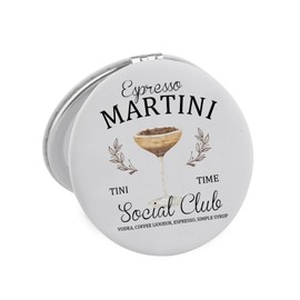 Lywjyb Birdgot Espresso Martini Social Club Mirror Tini Time Gift Martini Lovers Gift Bachelorette Birthday Party Gift (Martini Mirr)