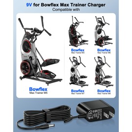 9V Power Cord Compatible with Bowflex Max Trainer M5 Power Cord M3 M7 M8 HVT Exercise Elliptical Treadmill Cardio Machine