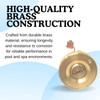 3 Hole Swimming Pool Spa Brass Deck Jet Fountain Nozzle