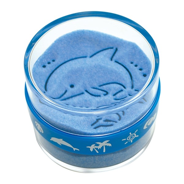 AQUA Sand Makeup Art Dolphin x Penguin Paperweight Size/Diameter 2.5 inches (6.4 cm) x Height 2.0 inches (5 cm), Weight 3.7 oz (105 g)